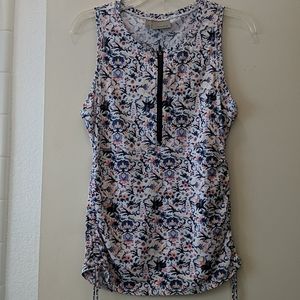 Athleta Floral Zip‐Up Rash Guard 🏄‍♀️